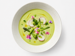 Crema fría de verduras de temporada